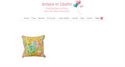 Desktop Screenshot of antone-et-linette.com